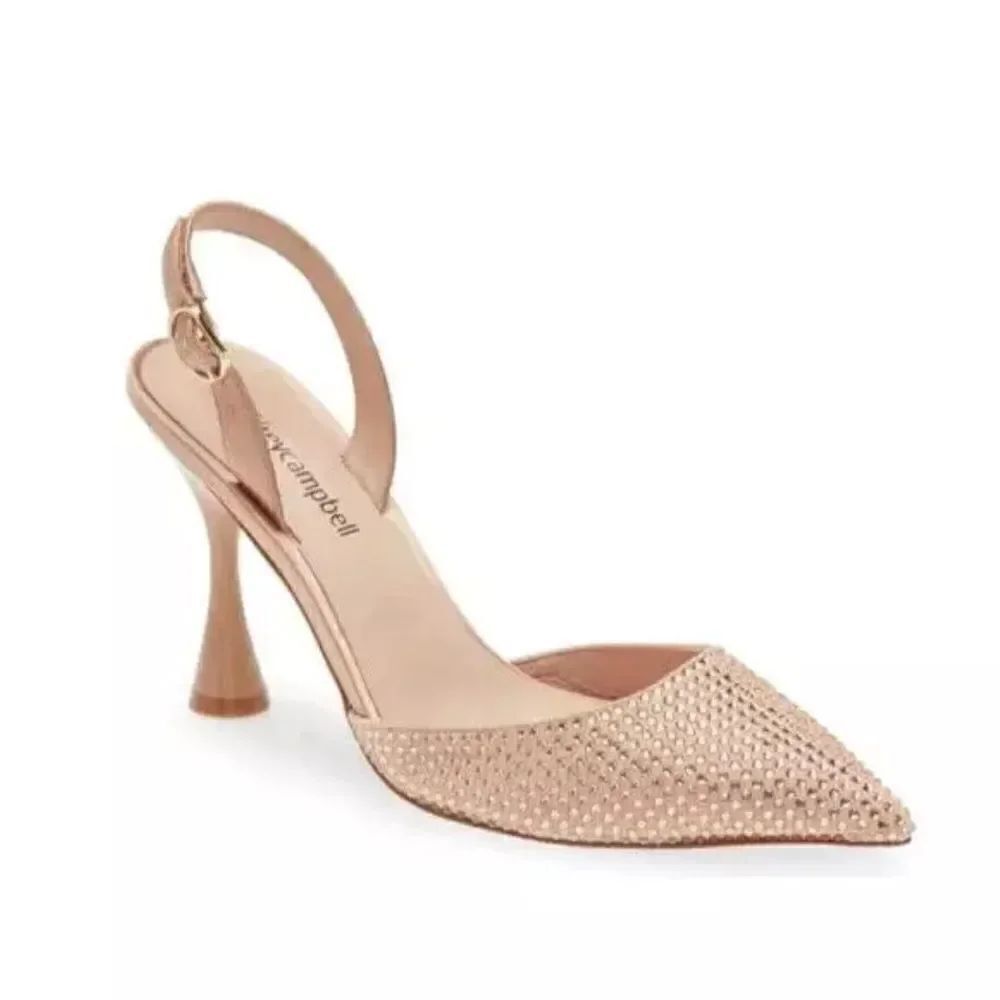 Jeffrey Campbell Zivote Slingback Pump Heels In Light Pink Rose Size 8
